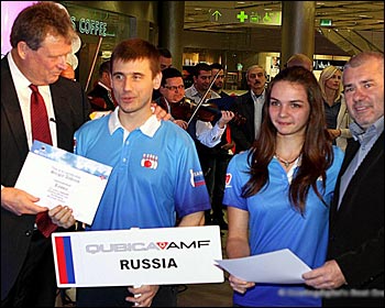 российские игроки на Кубке Мира по боулингу 2012